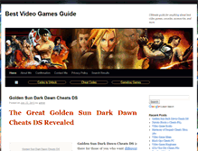 Tablet Screenshot of bestvideogame-s.com